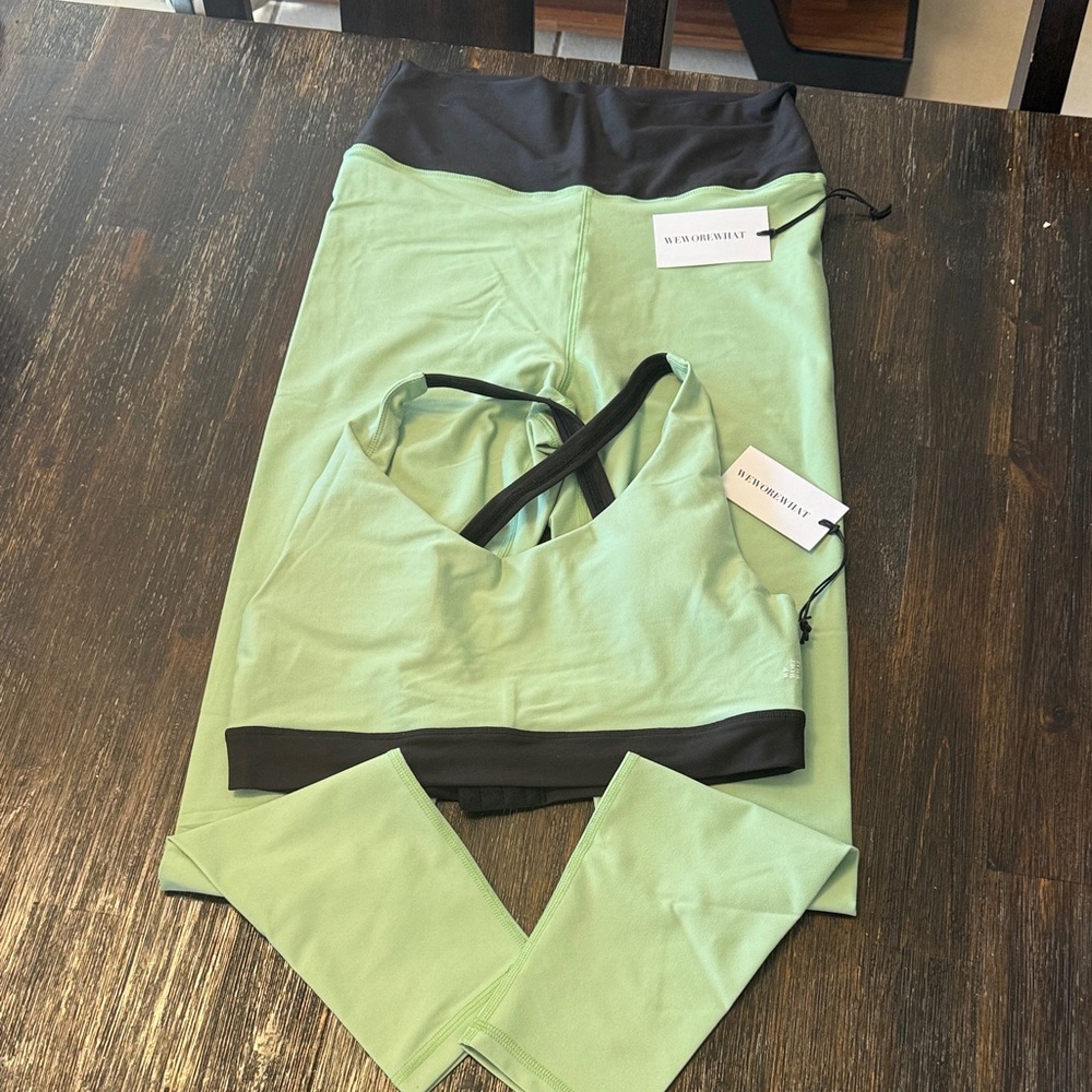 Away Mint and Black Activewear Set